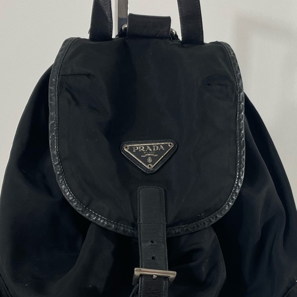 ?Prada ?
Double Front Pocket Backpack Tessuto main image 9